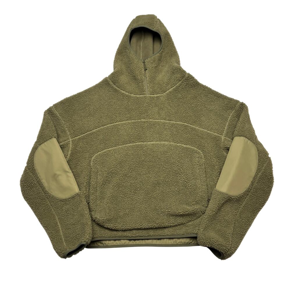 Entire Studios Deep Pile Fluffy Fleece Pullover Hooded Jacket Men's Medium